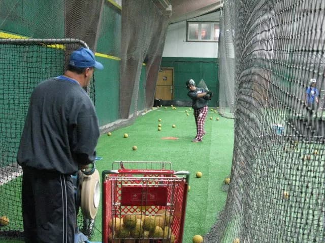 Upstairs Hitting / Pitching Area